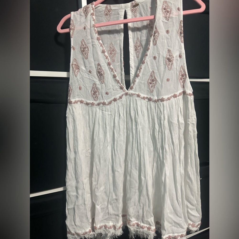 Free People Diamond Embroidered Top Size S - Picture 5 of 5